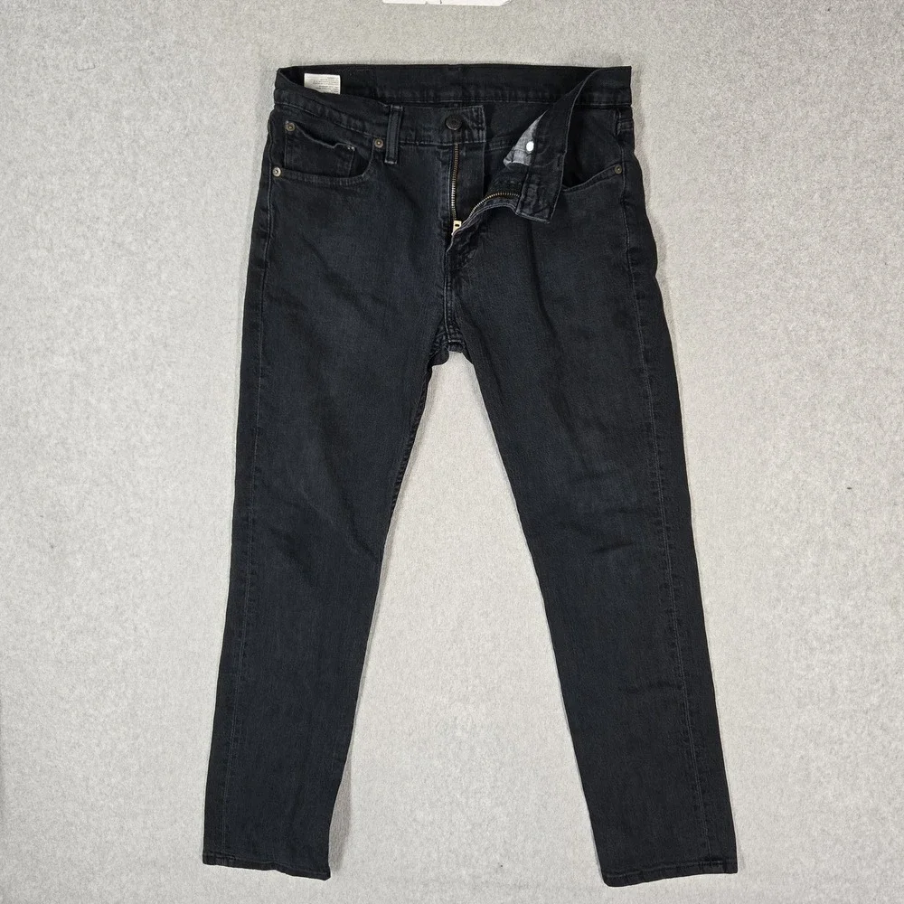Levi's 511 Men Jeans 32X30 Black Denim Slim Skinny Low Rise Pockets 27